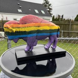 The Pride Buffalo Statue