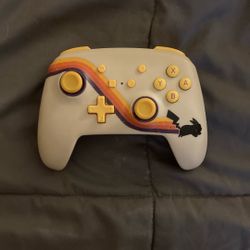 PowerA Enhanced Wireless Controller for Nintendo Switch Pokemon Pikachu Retro - White