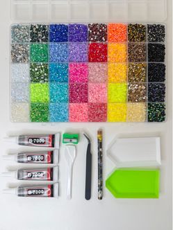 Rhinestone Bedazzling DIY Art & Craft Kit Multicolor w/ Tools