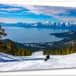 Canvas Wall Art Alpine skiing