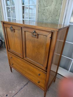 Mid Century Tall Boy Chest