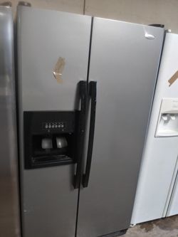 Nice clean stainless steel refrigerator
