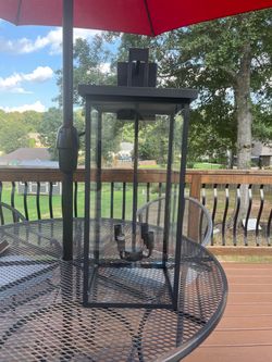 Large Black Metal Outdoor Lantern