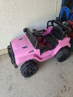 Pink jeep