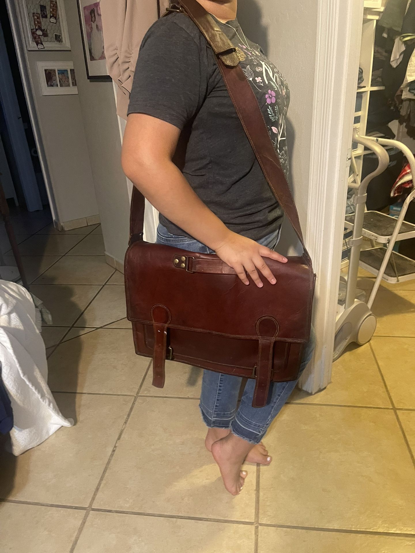 Leather Laptop Bag