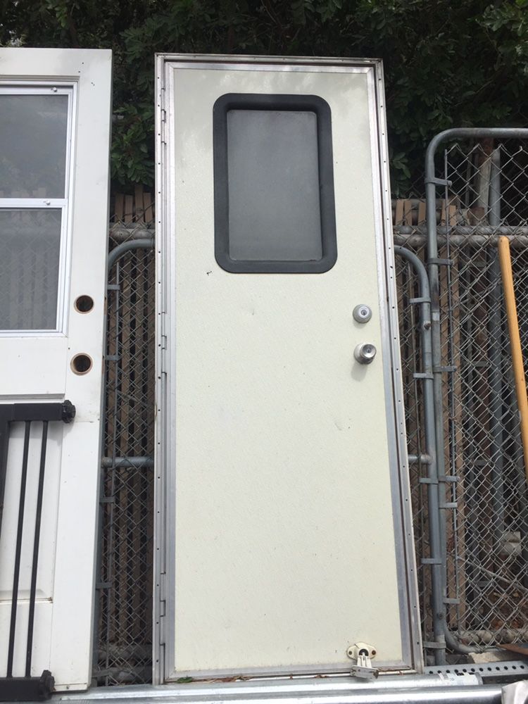 Travel Trailer Or Moble Home Door With New Measurements Added.