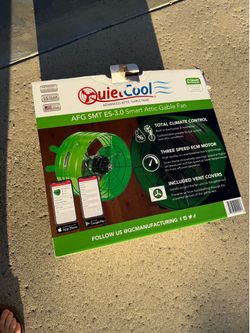 Quiet Cool Attic Gable Vent Fan Energy Efficient