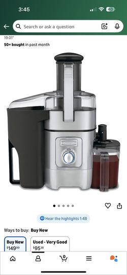 Cristina’s Juicer Machine.  Die Cast Juice Extractor. Retail $150