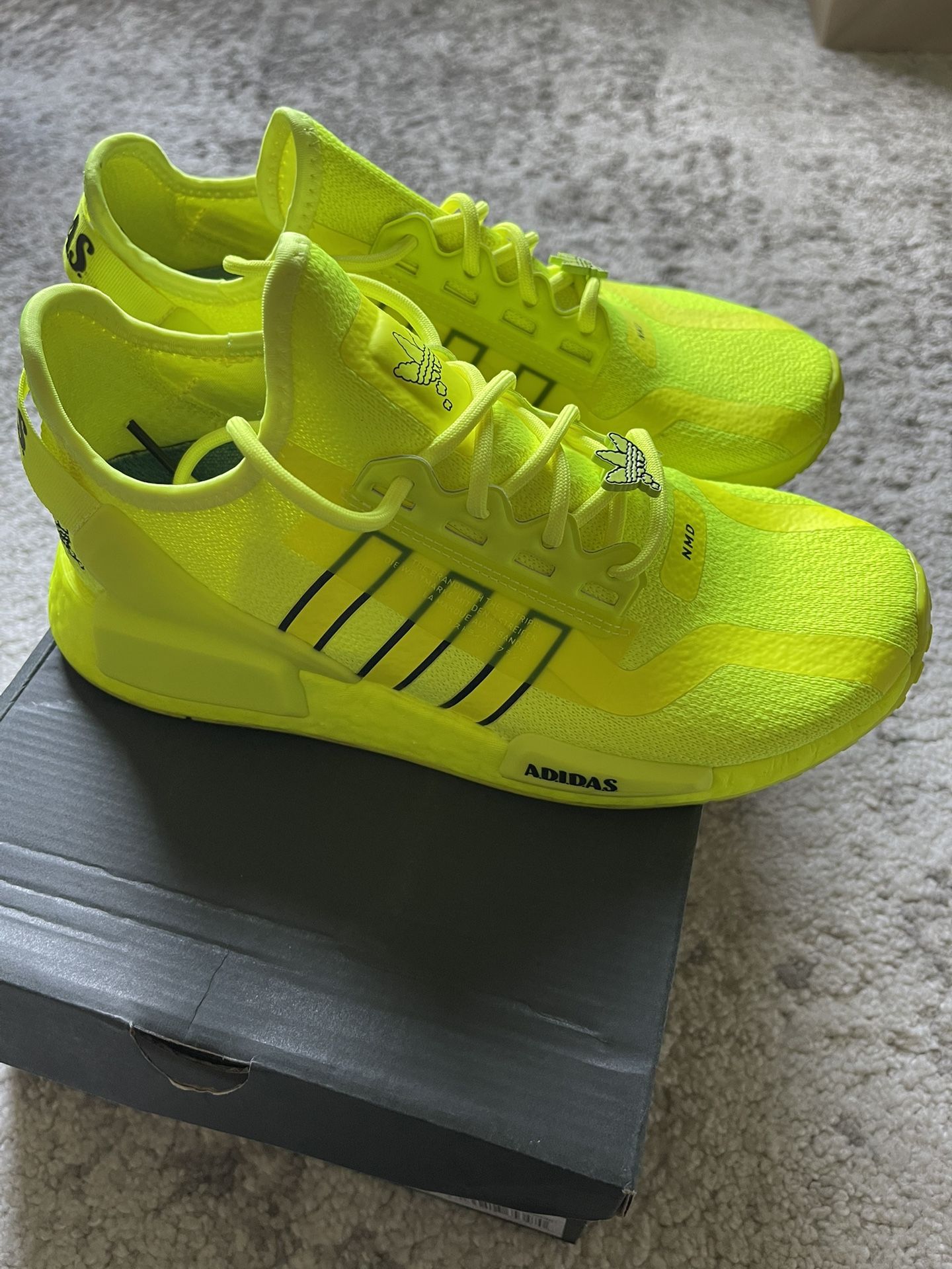 Yellow Adidas Original Nmd R1 Boys Yellow Adidas Nmd R1 Heren Geel