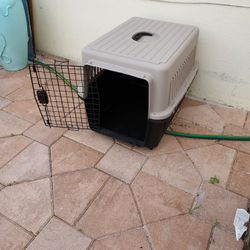 plastic cage  width 16 length 25 height 19 