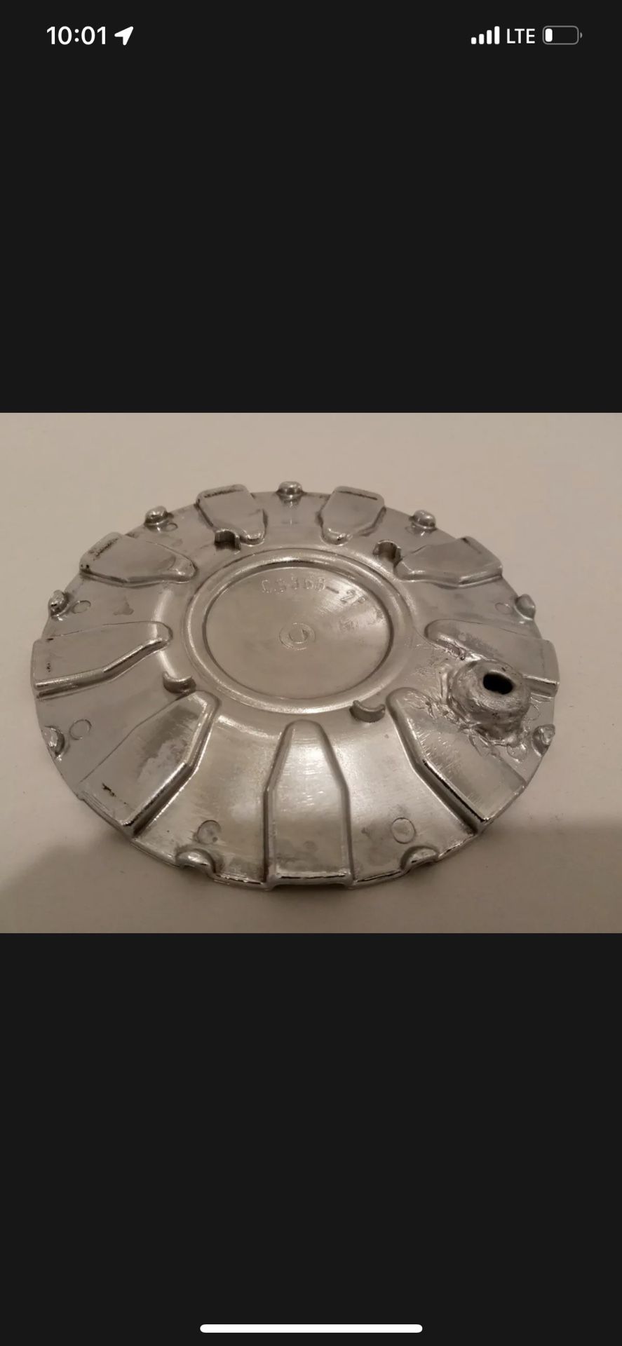 Velocity Wheel Chrome Center Cap CS366-2P Used Rim Hubcap Middle Dust Cover 1