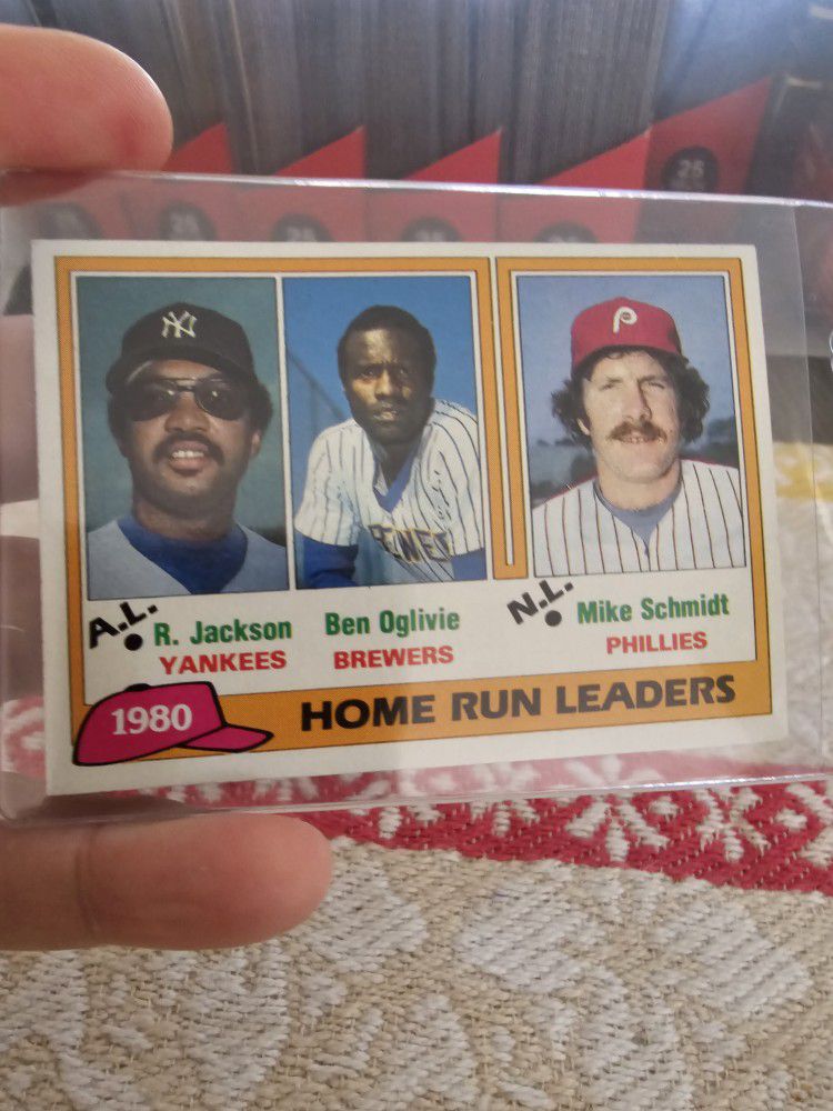 Mike Schmidt '81 Topps League Leaders Baseball Cards 