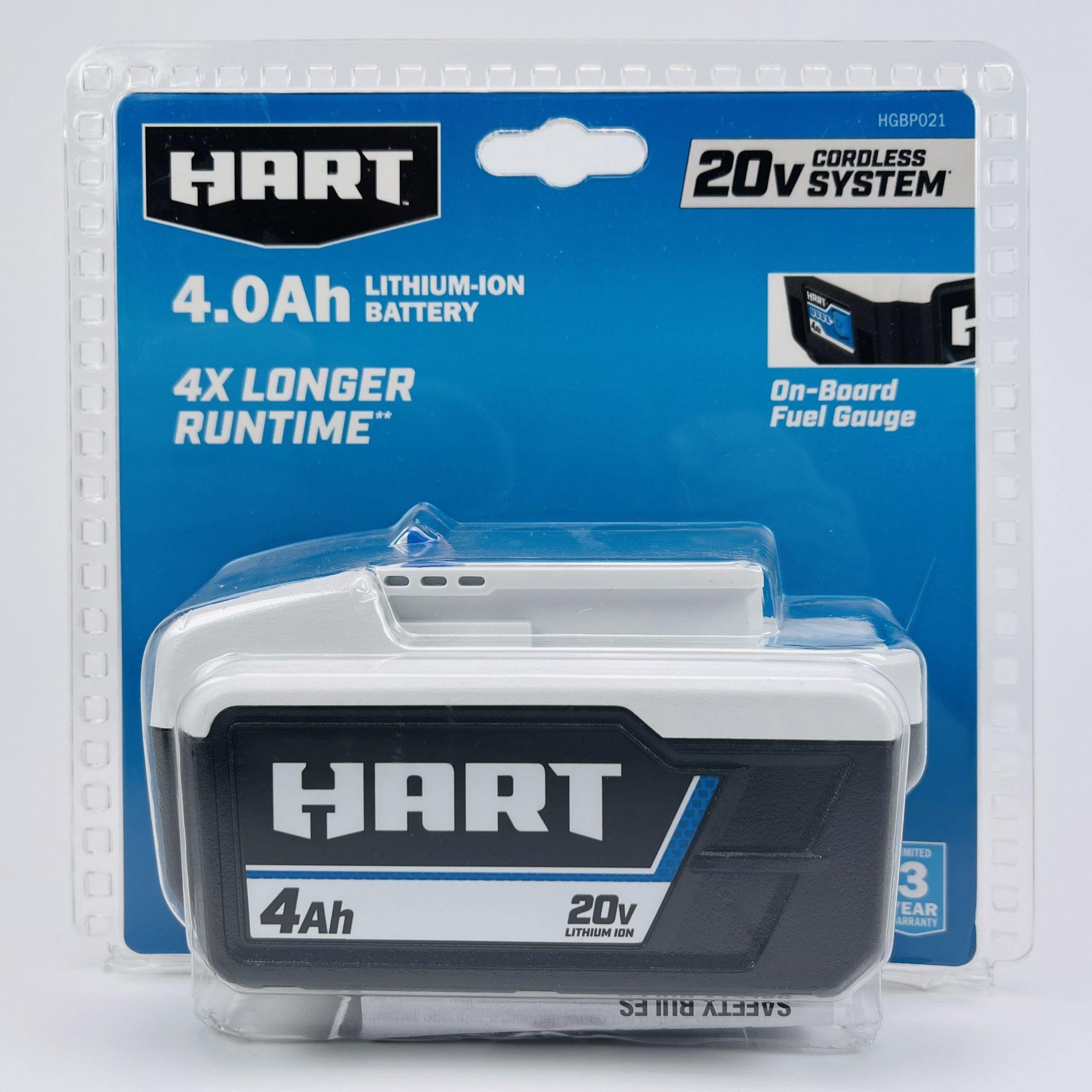HART 20-Volt Lithium-Ion 4.0Ah Battery On-Board Fuel Gauge Indicador Brand New