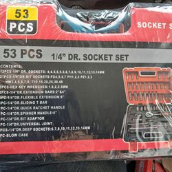 New In Case  Metric 46 Piece Quarter Inch Drive Tool Set 15 Firm