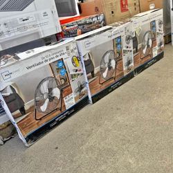 Mainstays 20" 3-Speed High Velocity Tiltable Black Steel Floor Fan