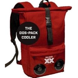 Official Dos Equis Insulated Cooler Backpack with Built-in Bluetooth Speakers - NEW