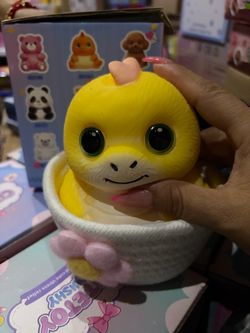 Yellow Dragon Squishie with basket