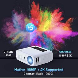 Brand New Projector with WiFi and Bluetooth