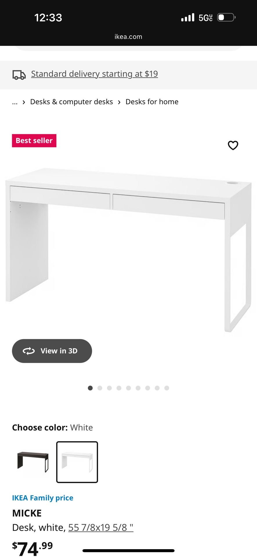 Ikea Micke Desk