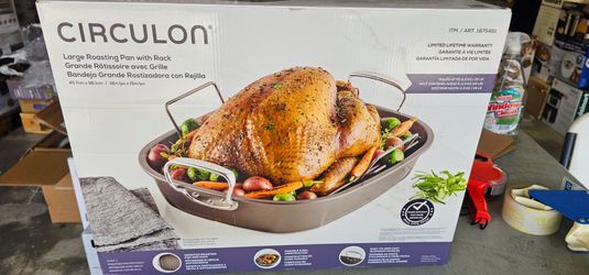 Circulon large roasting pan with rack