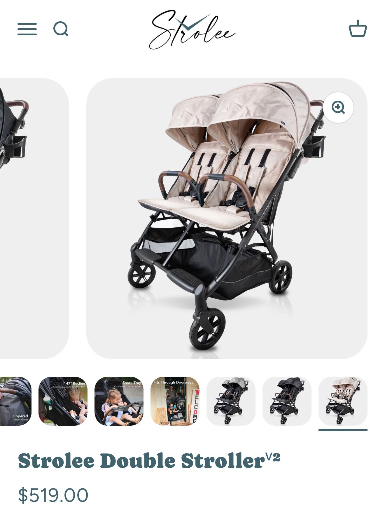 Strolee Double Stroller V2 