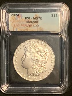 2024 Morgan Silver Dollar ICG MS70 1 of 500