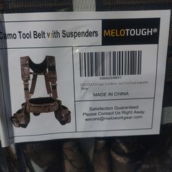 Multi tool bag with suspenders(camo)