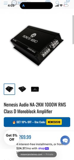 Nemesis Amp 2000 watts