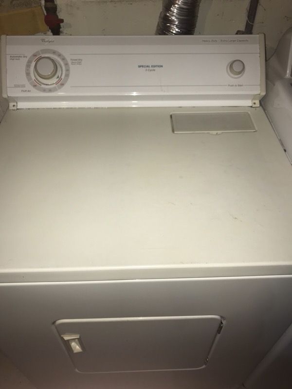 Whirlpool special edition 3 cycle dryer