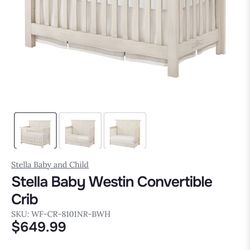 Crib and mattress