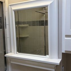 Pottery Barn white mirror