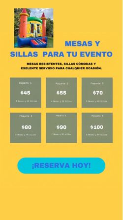 Mesas y sillas