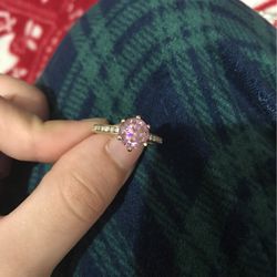 Pink Diamonds Ring 