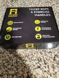 Tricept Rope and Exercise Handles - NEW