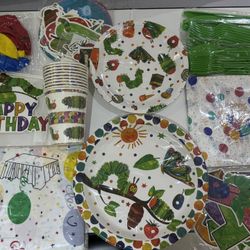 10 Guests Caterpillar Party Supplies 