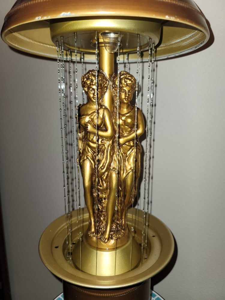 Vintage '78 Creators, Inc. Twin Goddess Rain Oil Lamp
