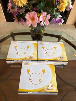 Pokemon 30th ETB Sealed Set of 3
