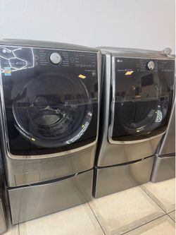 LG electric washer and dryer set