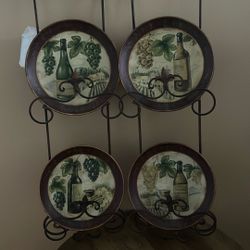 Wall Racks With Wine Bottle Plates