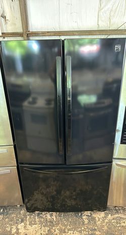 Kenmore Black French Door Fridge - Great Condition, Spacious Interior
