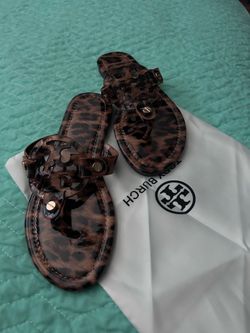 Tory Burch Cheetah Print Jelly Sandals