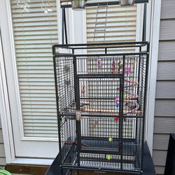 Large 69 Inch  Bird Cage For Sale. 