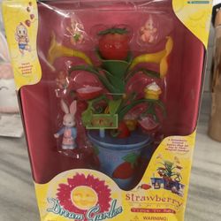 NIB 1997 RARE Vintage Trendmasters Dream Garden Strawberry Garden Playset