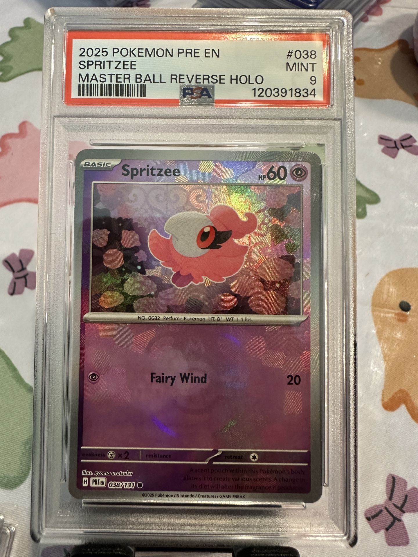 Spritzee Masterball Reverse Holo Psa 9