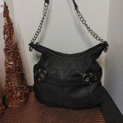 Tignanello Black Leather Bag