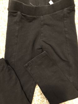 H&M girls 5-6 years black stretch pants