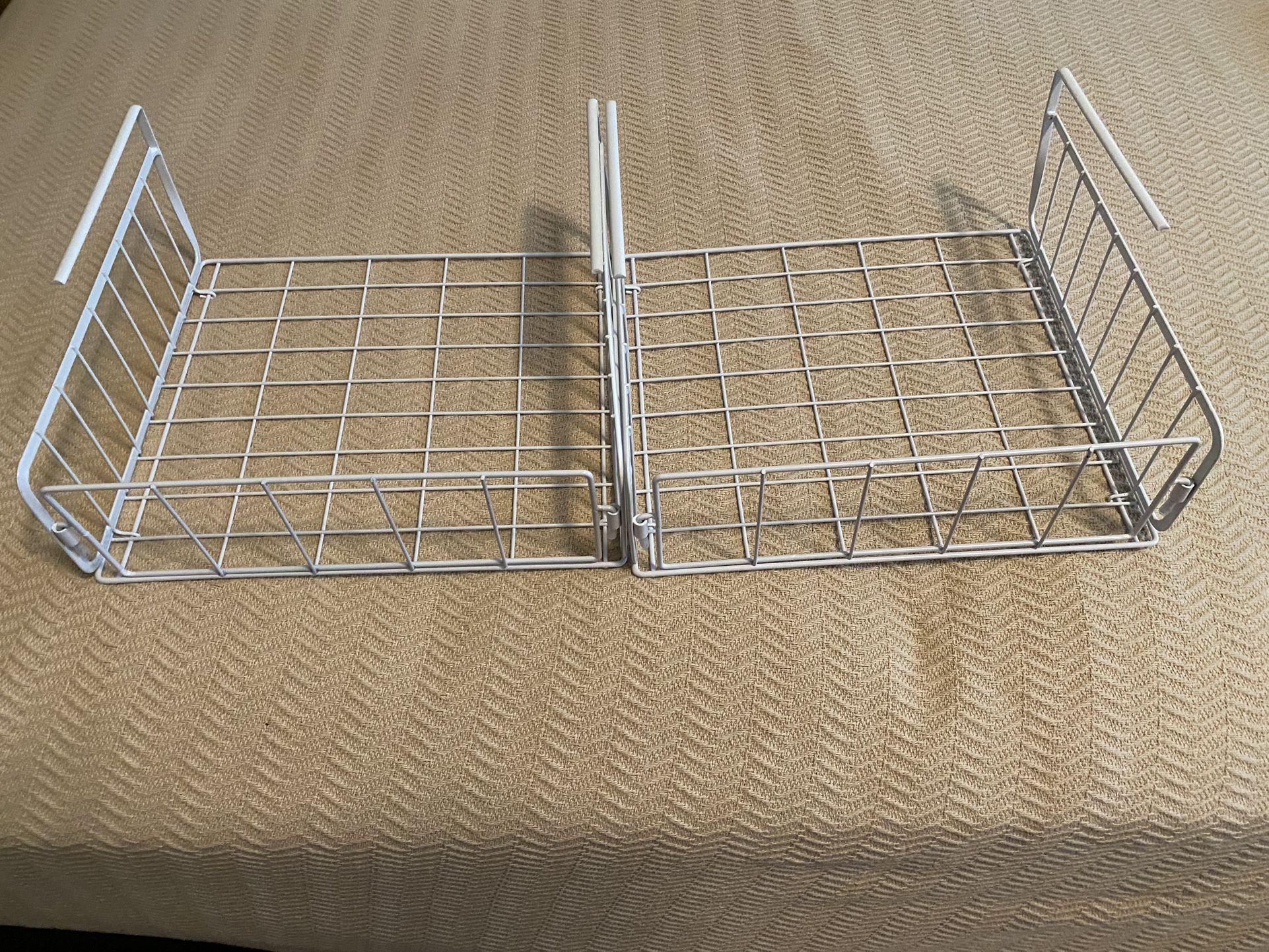Wire Under Shelf Basket, White  - 2