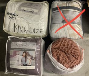 King Size Bed Sheets/Comforters - Brand New