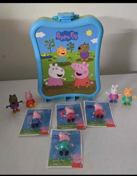 Peppa Pig Figures And Case