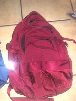 Pink backpack